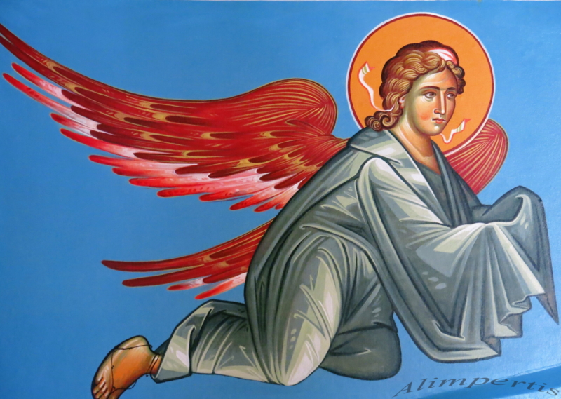 Άγ. Κυρίου ( Διαστ.50 Χ 30, σκόνες αγιογρ.σε πανί )